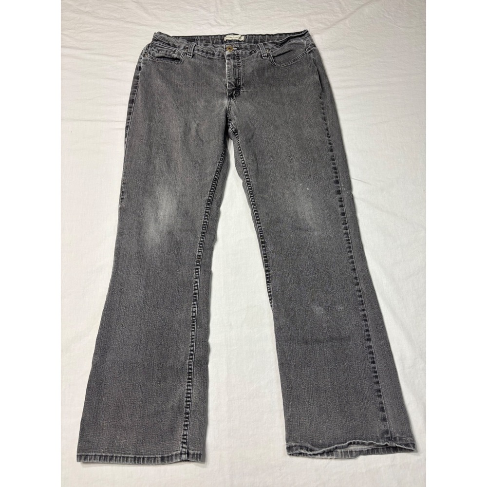 Riders by Lee Womens Bootcut Jeans Gray Denim Mid Rise Stretch 14M 130700S